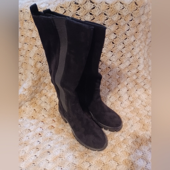 New SO Yazminn Black Knee-High Boots Size 9.5 - Picture 4 of 8
